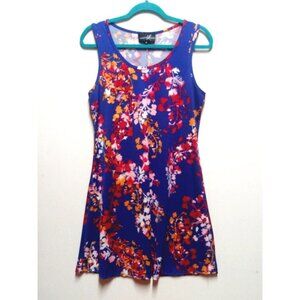 Lexington Avenue Womens Floral Print Gromet Sleeveless Dress